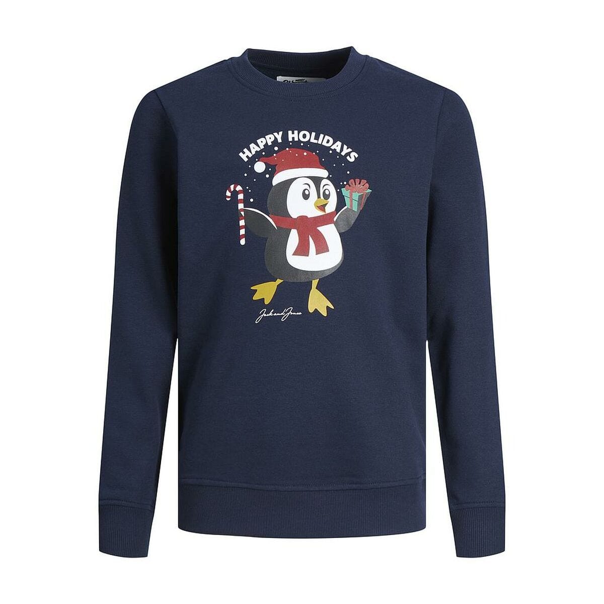 Children’s Sweatshirt without Hood JORTOON Jack & Jones 12222091 Navy Blue - MES49