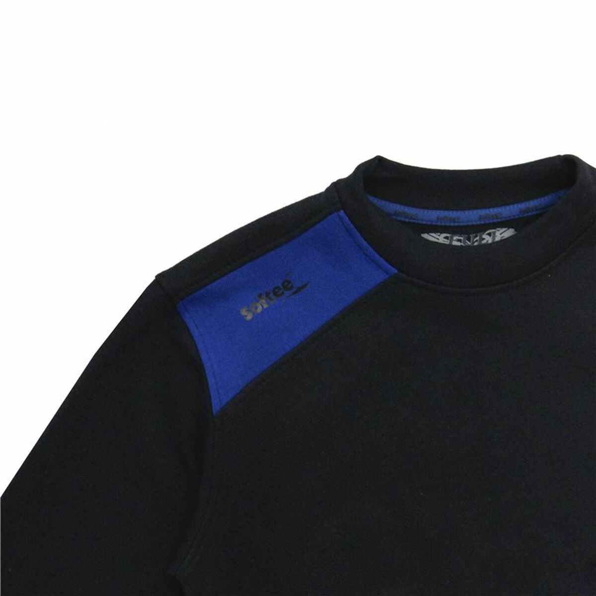 Children’s Sweatshirt without Hood Softee Full Blue Black - MES49