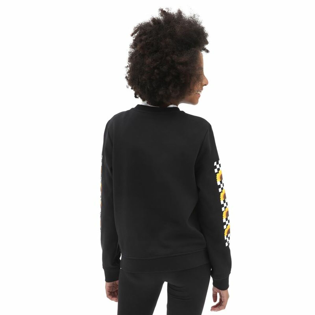 Children’s Sweatshirt without Hood Vans Sunlit Black - MES49