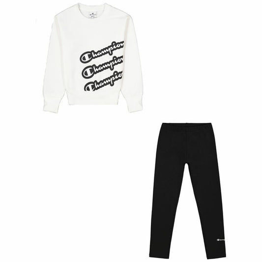 Children’s Tracksuit Champion White/Black - MES49