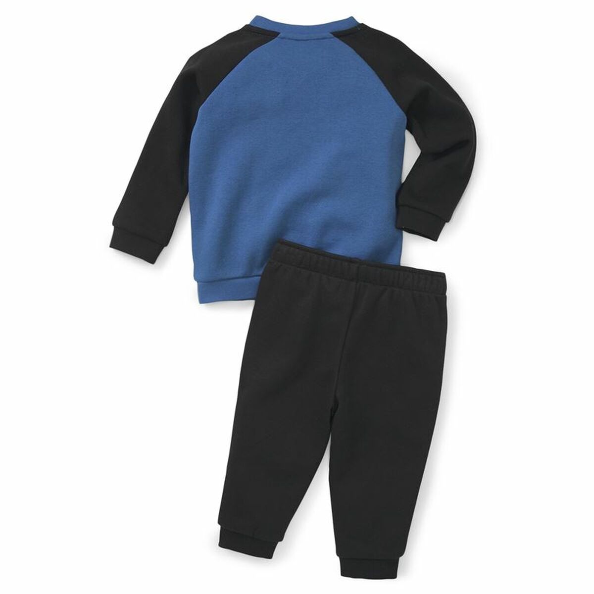 Children’s Tracksuit Puma Minicats Essentials Raglan Black Blue - MES49