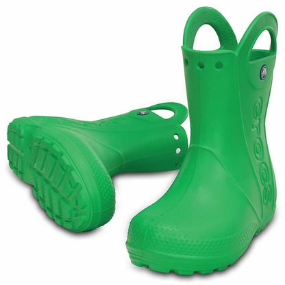 Children's Water Boots Crocs Handle It Rain Green - MES49