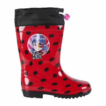 Children's Water Boots Lady Bug Red - MES49