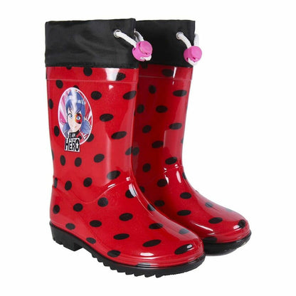 Children's Water Boots Lady Bug Red - MES49