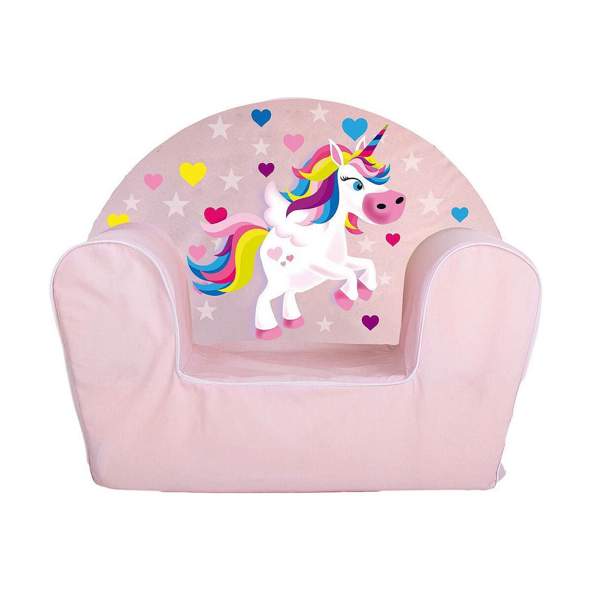 Child's Armchair Light Pink Unicorn - MES49