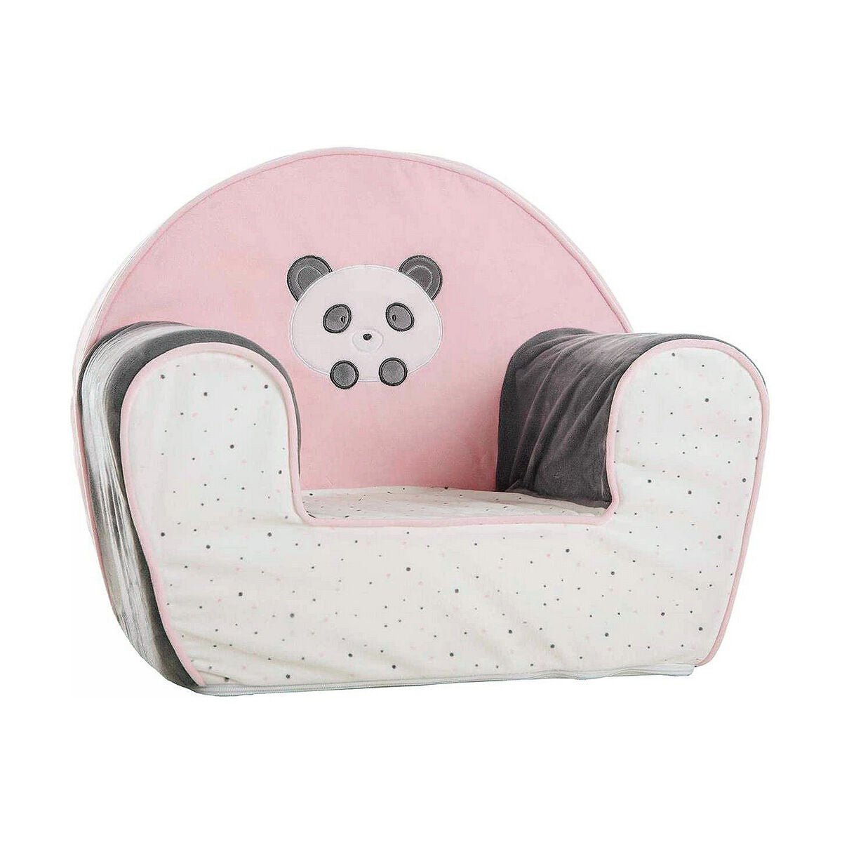 Child's Armchair Panda bear Light Pink 44 x 34 x 53 cm - MES49