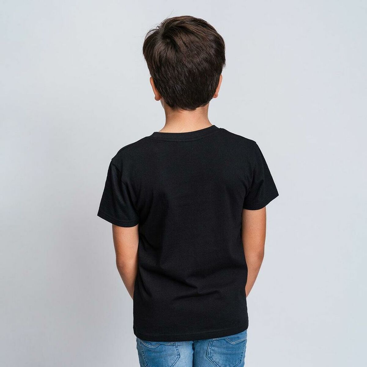 Child's Short Sleeve T-Shirt Batman Black - MES49