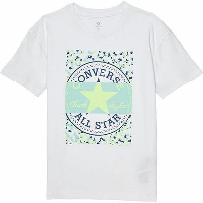 Child's Short Sleeve T-Shirt Converse Boyfriend Graphicrt White - MES49