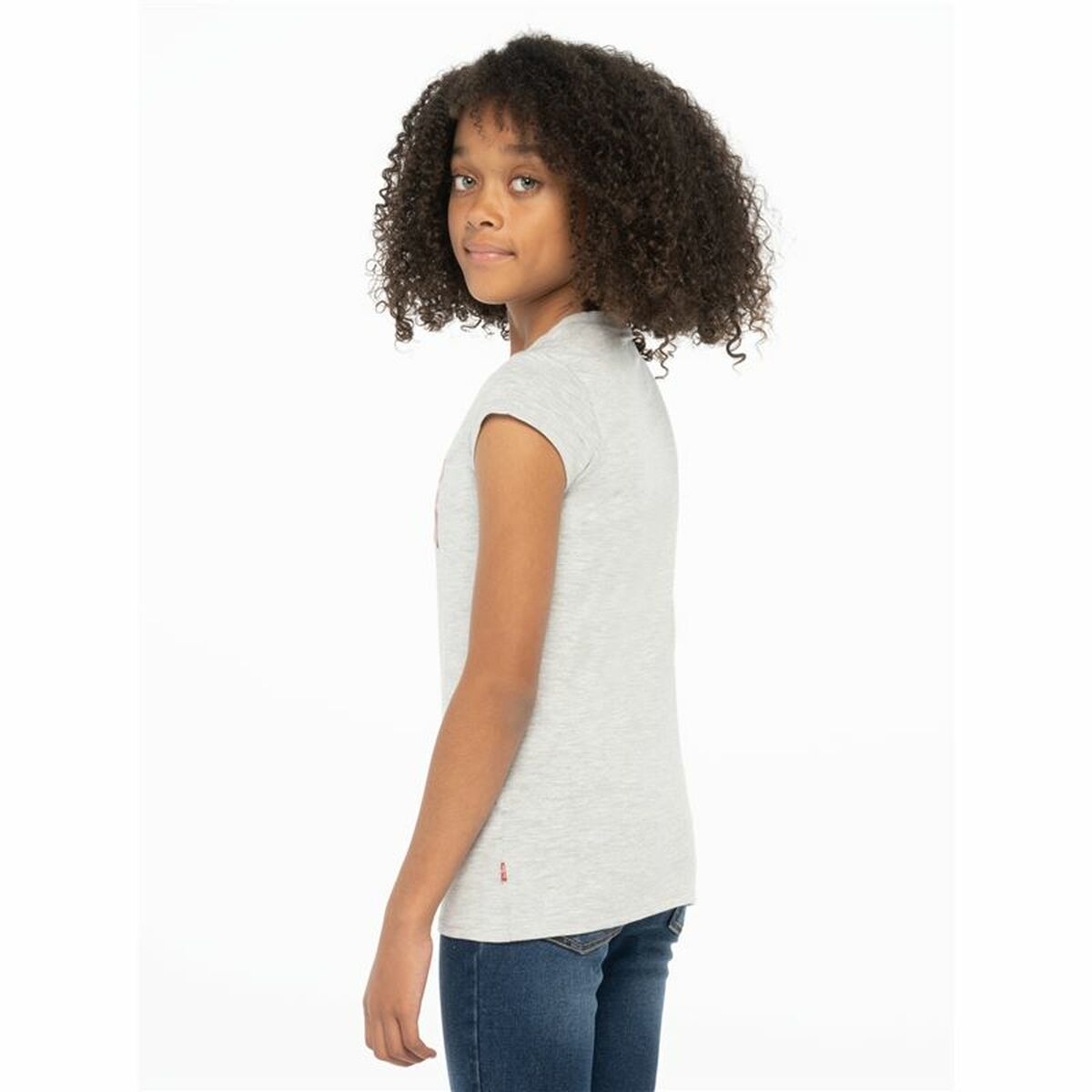 Child's Short Sleeve T-Shirt Levi's Batwing Light grey - MES49