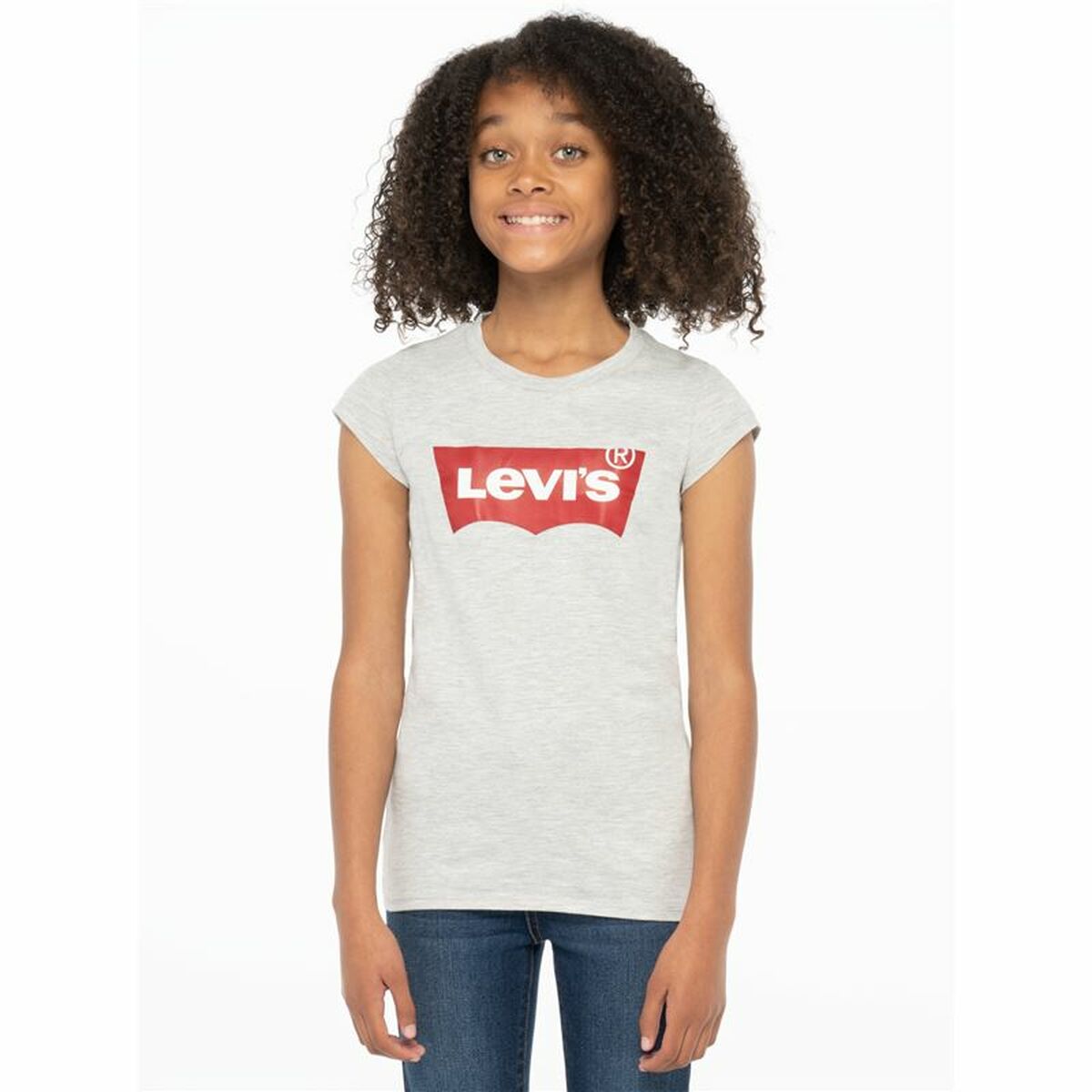 Child's Short Sleeve T-Shirt Levi's Batwing Light grey - MES49