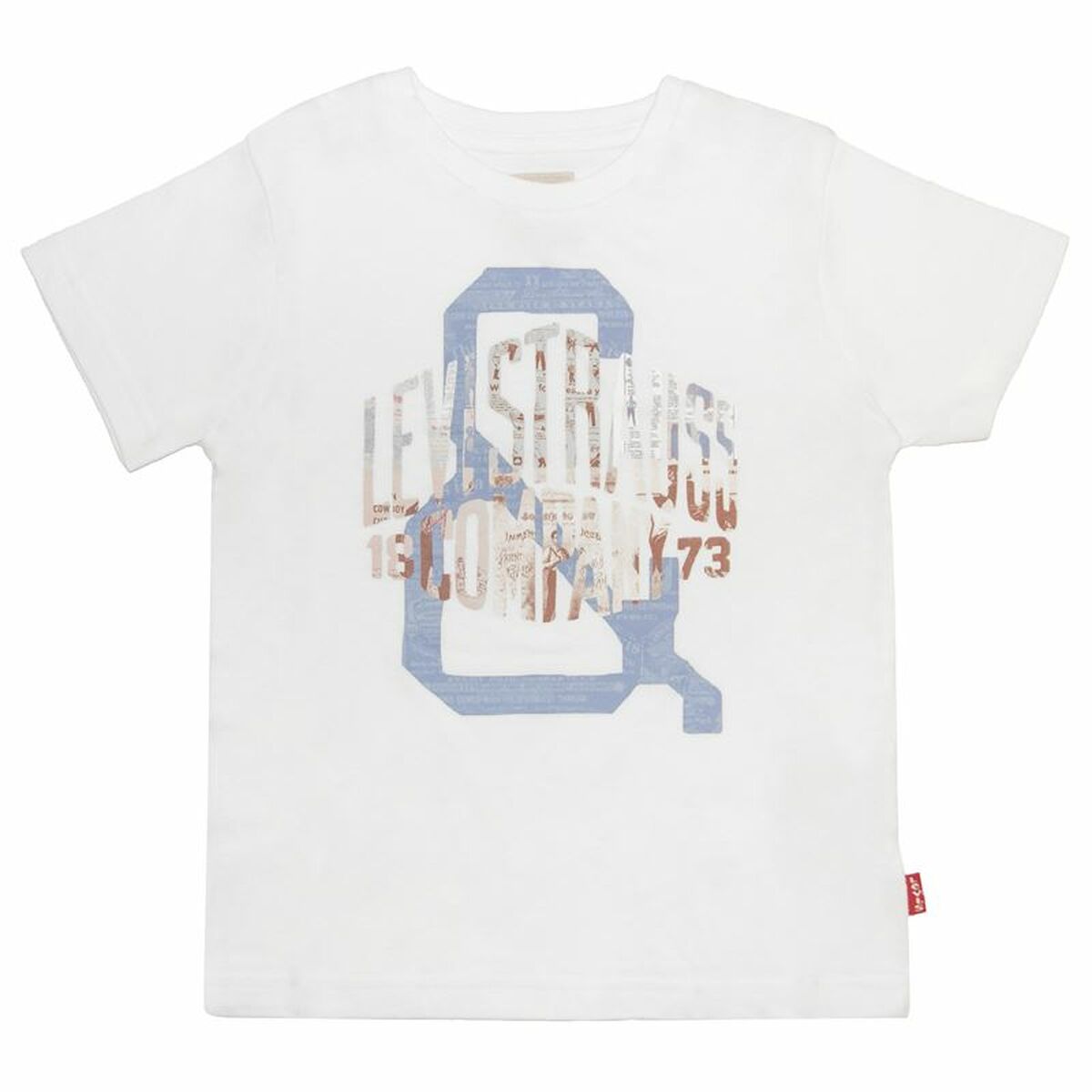 Child's Short Sleeve T-Shirt Levi's White - MES49