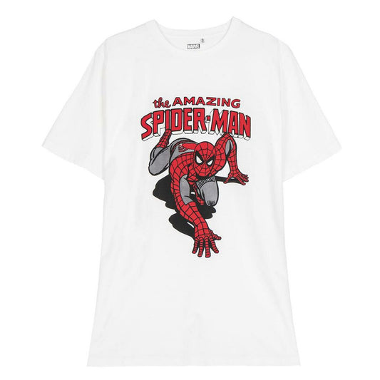 Child's Short Sleeve T-Shirt Spider - Man White - MES49