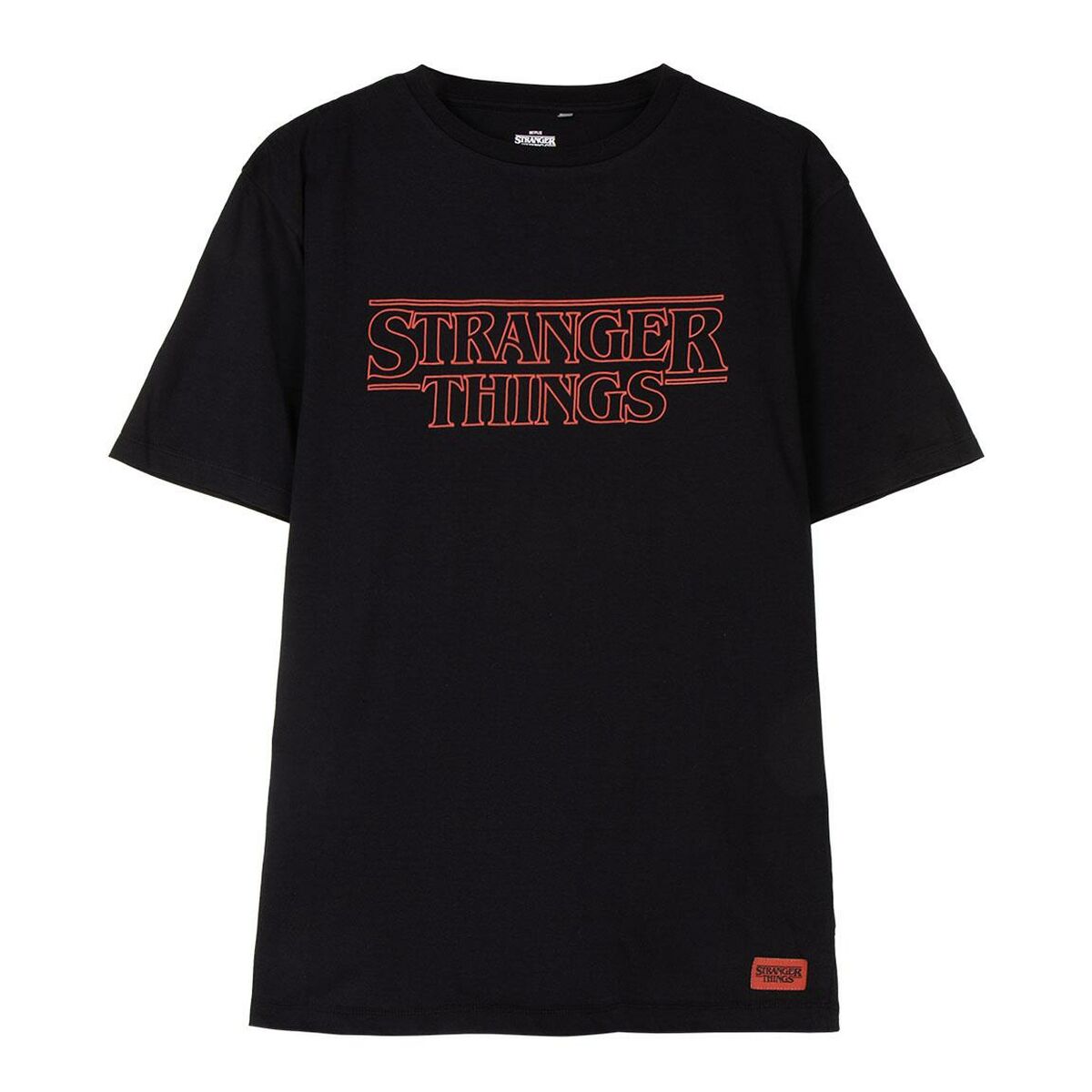 Child's Short Sleeve T-Shirt Stranger Things Black - MES49