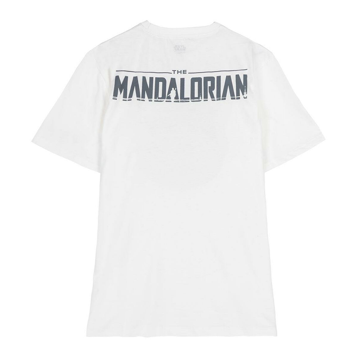 Child's Short Sleeve T-Shirt The Mandalorian White - MES49