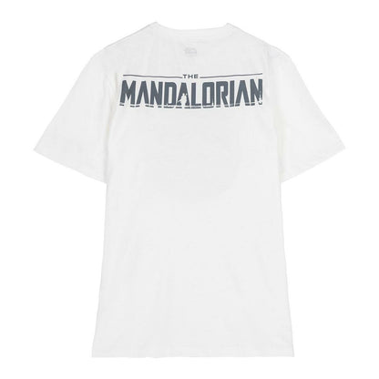 Child's Short Sleeve T-Shirt The Mandalorian White - MES49