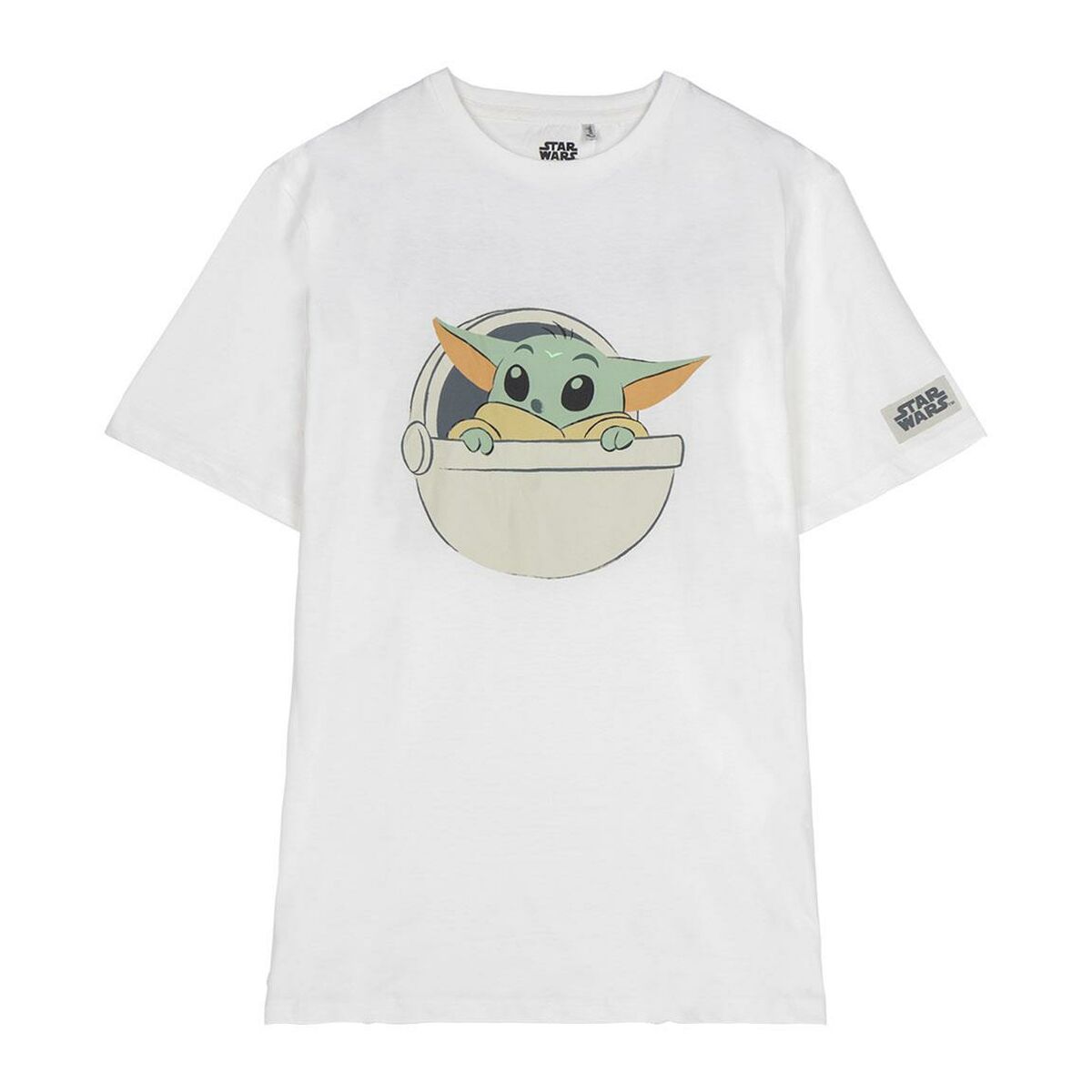 Child's Short Sleeve T-Shirt The Mandalorian White - MES49