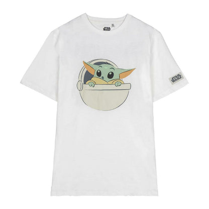 Child's Short Sleeve T-Shirt The Mandalorian White - MES49