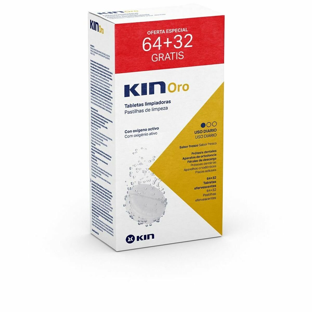 Cleaning Tablets for Dentures Kin Kin Oro - MES49