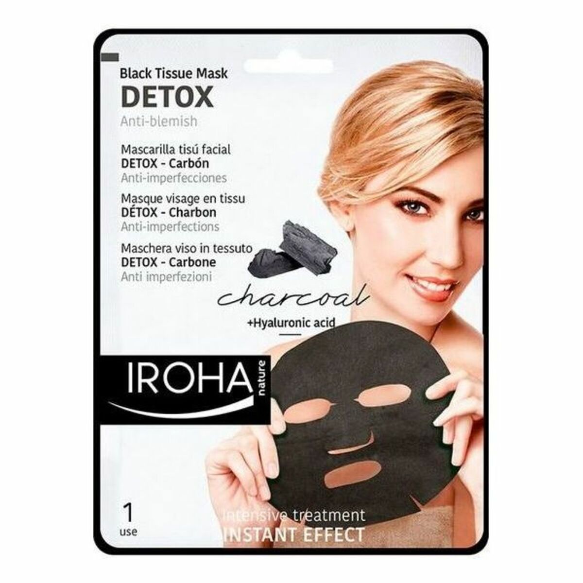 Cleansing Foam Detox Charcoal Black Iroha IROHA73 (1 Unit) - MES49