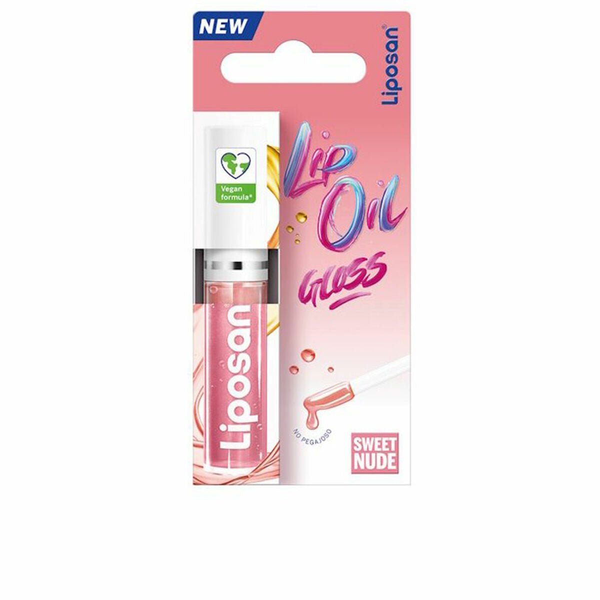 Coloured Lip Balm Liposan Lip Oil Gloss Sweet Nude 5,5 ml - MES49