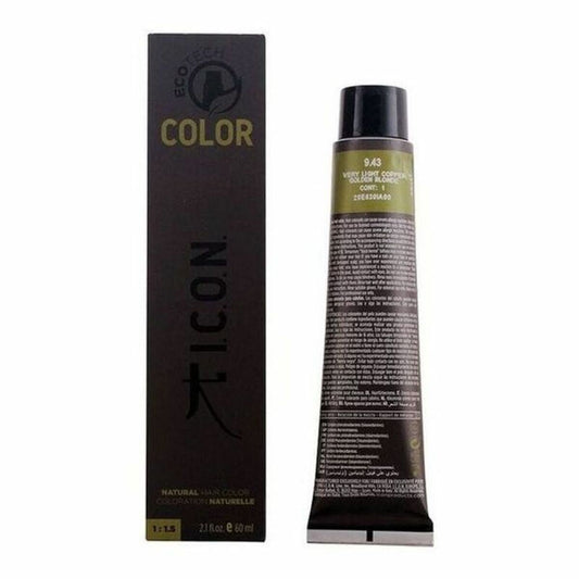 Colouring Cream Ecotech Color I.c.o.n. Ecotech Color Nº 9,43 Very Light Copper Golden Blonde 60 ml - MES49