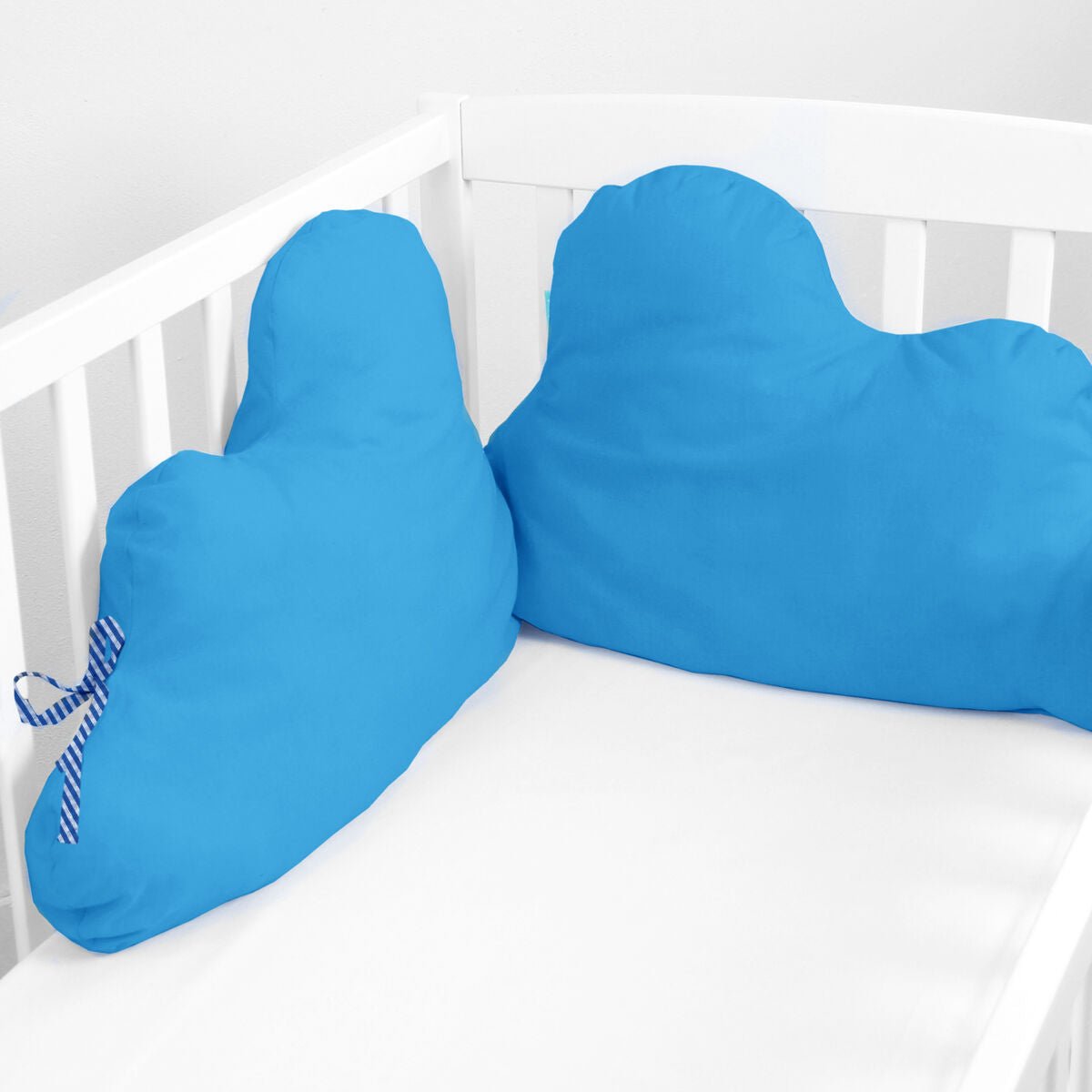 Cot protector HappyFriday Basic Kids Cloud Turquoise 60 x 40 cm - MES49