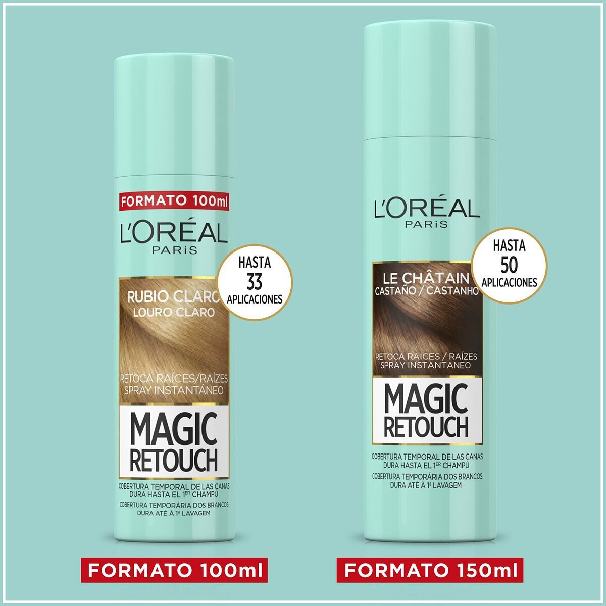 Cover Up Spray for Grey Hair L'Oreal Make Up Magic Retouch 4 - Blonde 100 ml - MES49