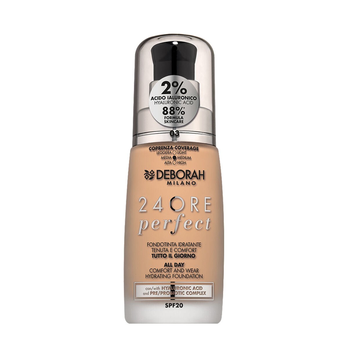 Crème Make - up Base Deborah 4ORE PERFECT Nº 3 - MES49