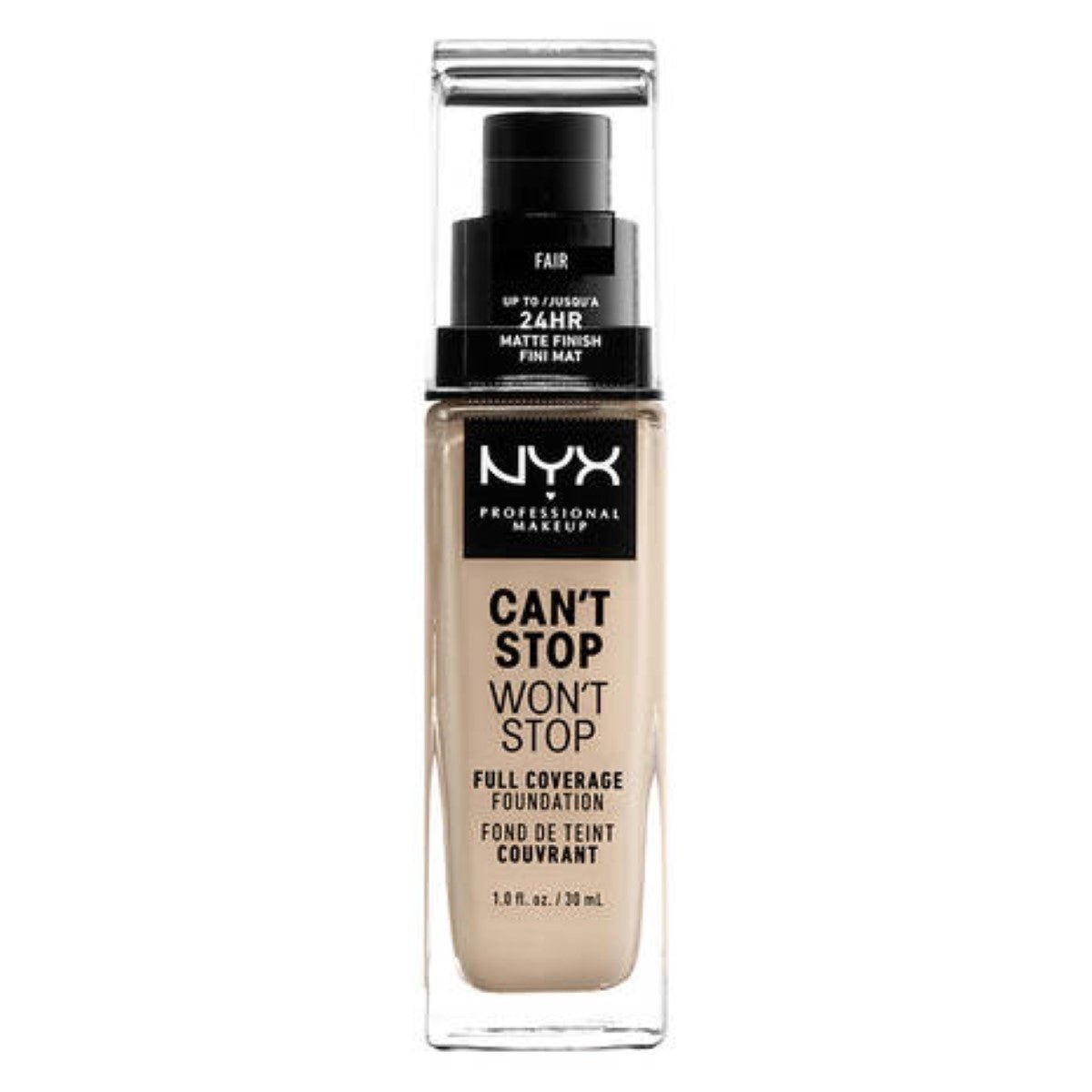 Crème Make - up Base NYX Can't Stop Won't Stop Fair (30 ml) - MES49