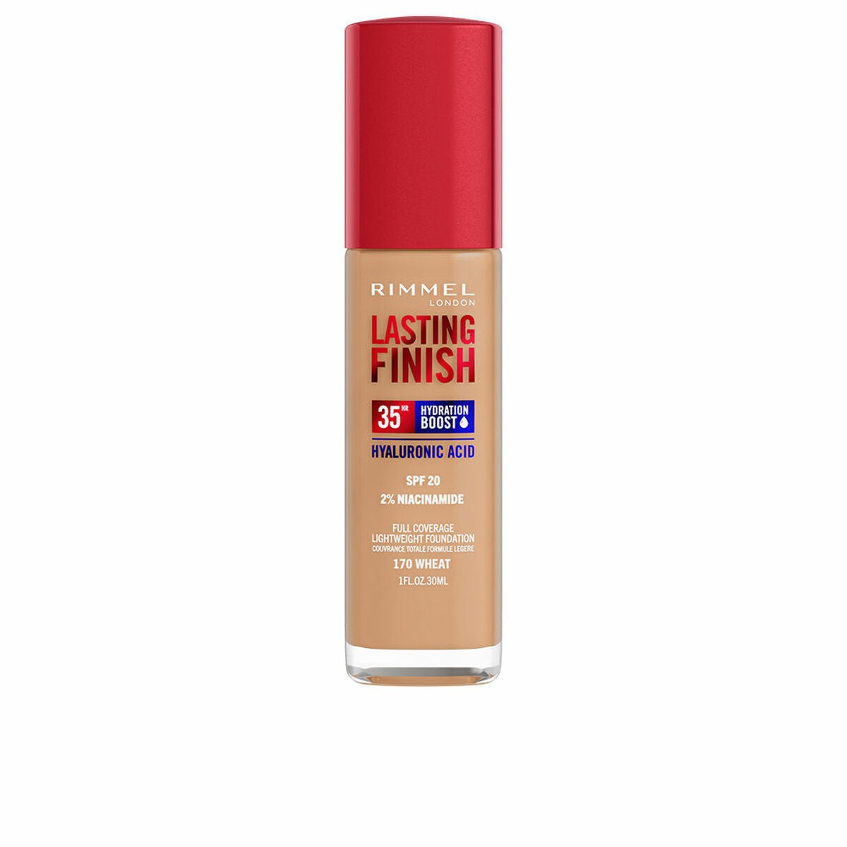 Crème Make - up Base Rimmel London Lasting Finish Nº 170 Wheat Spf 20 30 ml - MES49