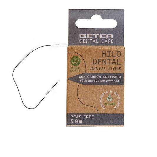 Dental Floss Beter Hilo Dental Active charcoal 50 m - MES49