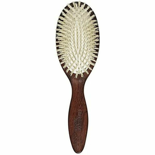 Detangling Hairbrush Christophe Robin Wood White Brown - MES49