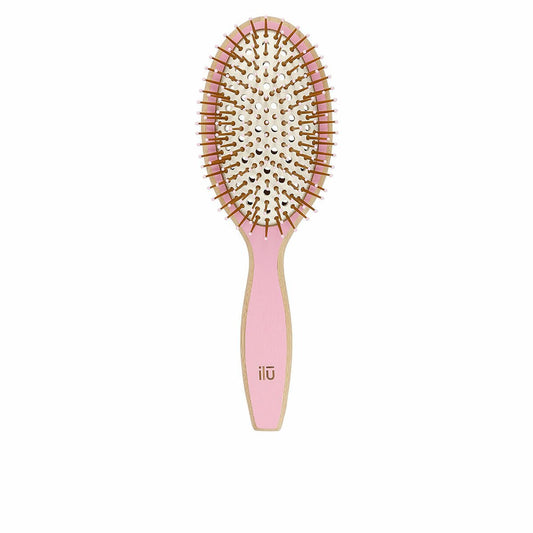 Detangling Hairbrush Ilū Bamboom Pink Oval - MES49