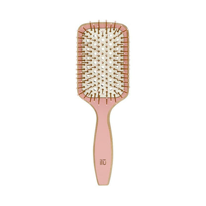 Detangling Hairbrush Ilū Bamboom Pink Squared - MES49