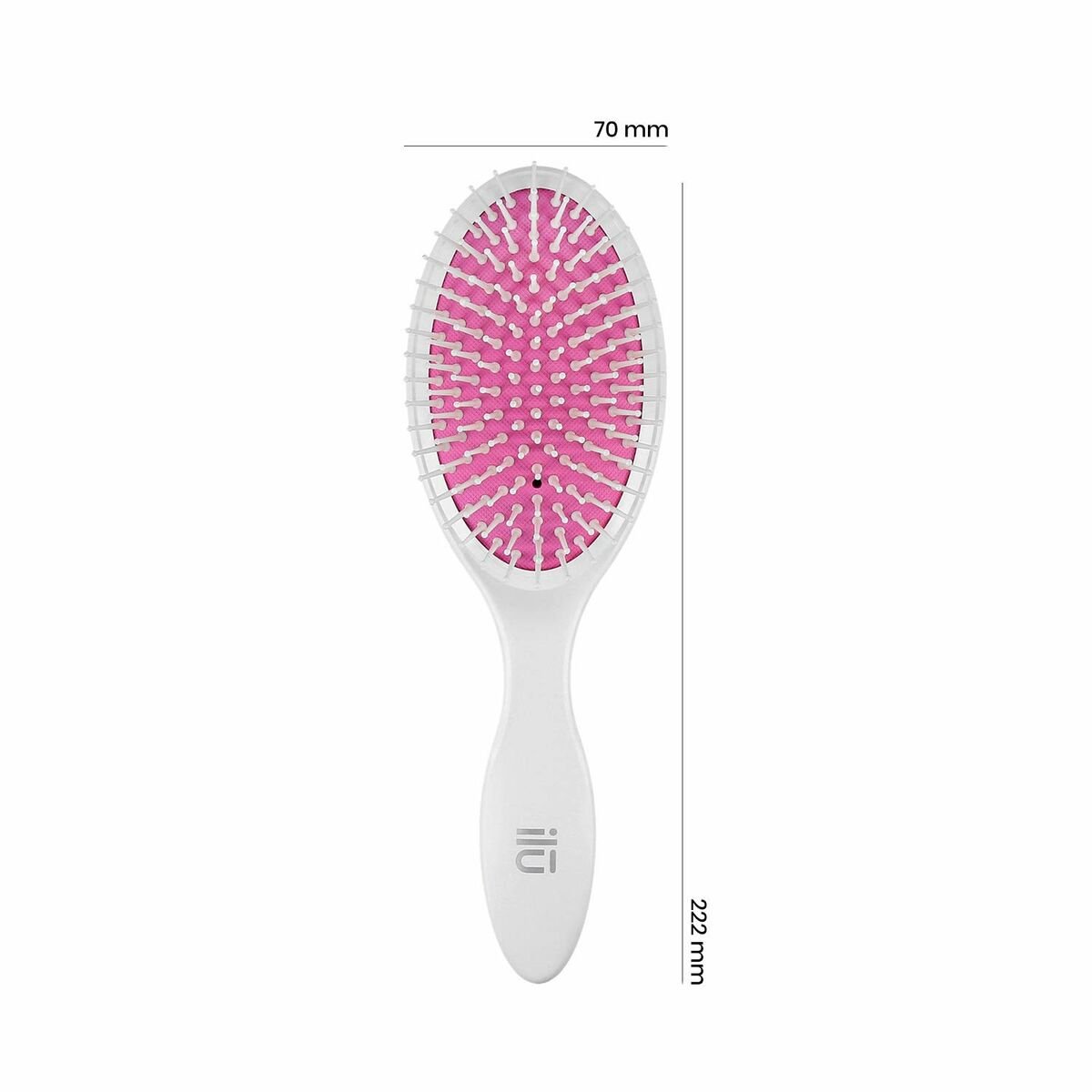 Detangling Hairbrush Ilū Easy Detangling Oval - MES49