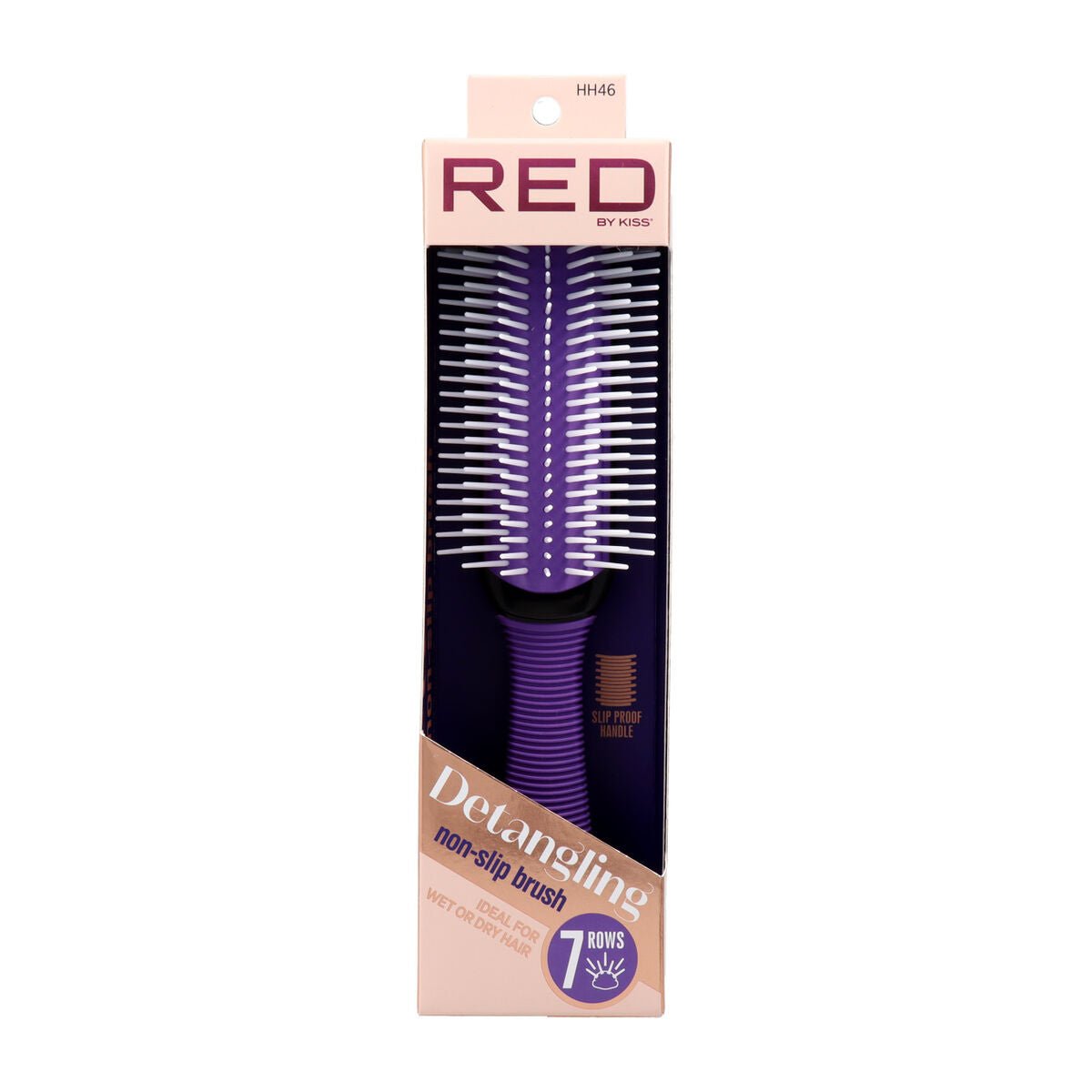 Detangling Hairbrush Red Kiss Kiss 7 - MES49