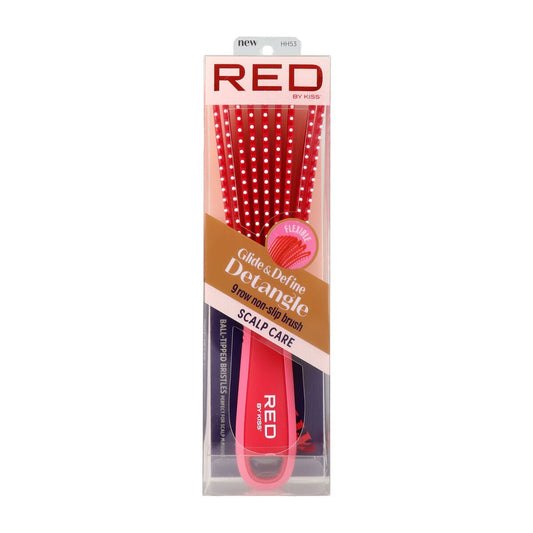 Detangling Hairbrush Red Kiss Kiss Ez - MES49