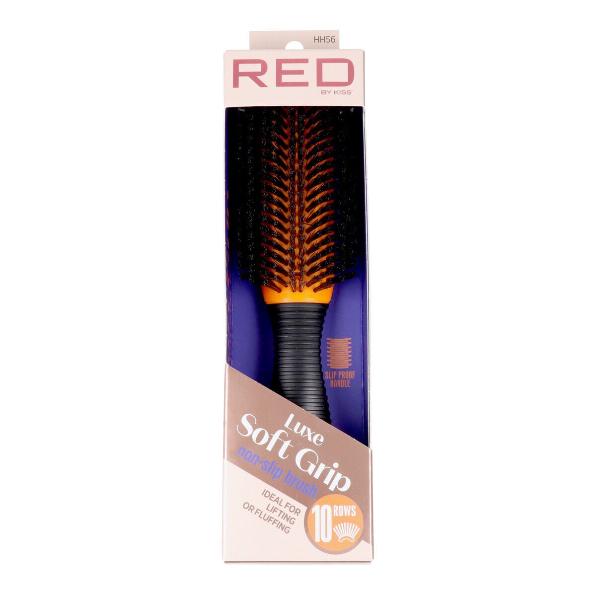 Detangling Hairbrush Red Kiss Kiss Luxe - MES49