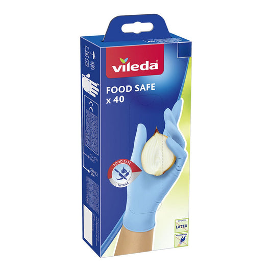 Disposable Gloves Vileda Food Safe 171013 S/M (40 Units) - MES49