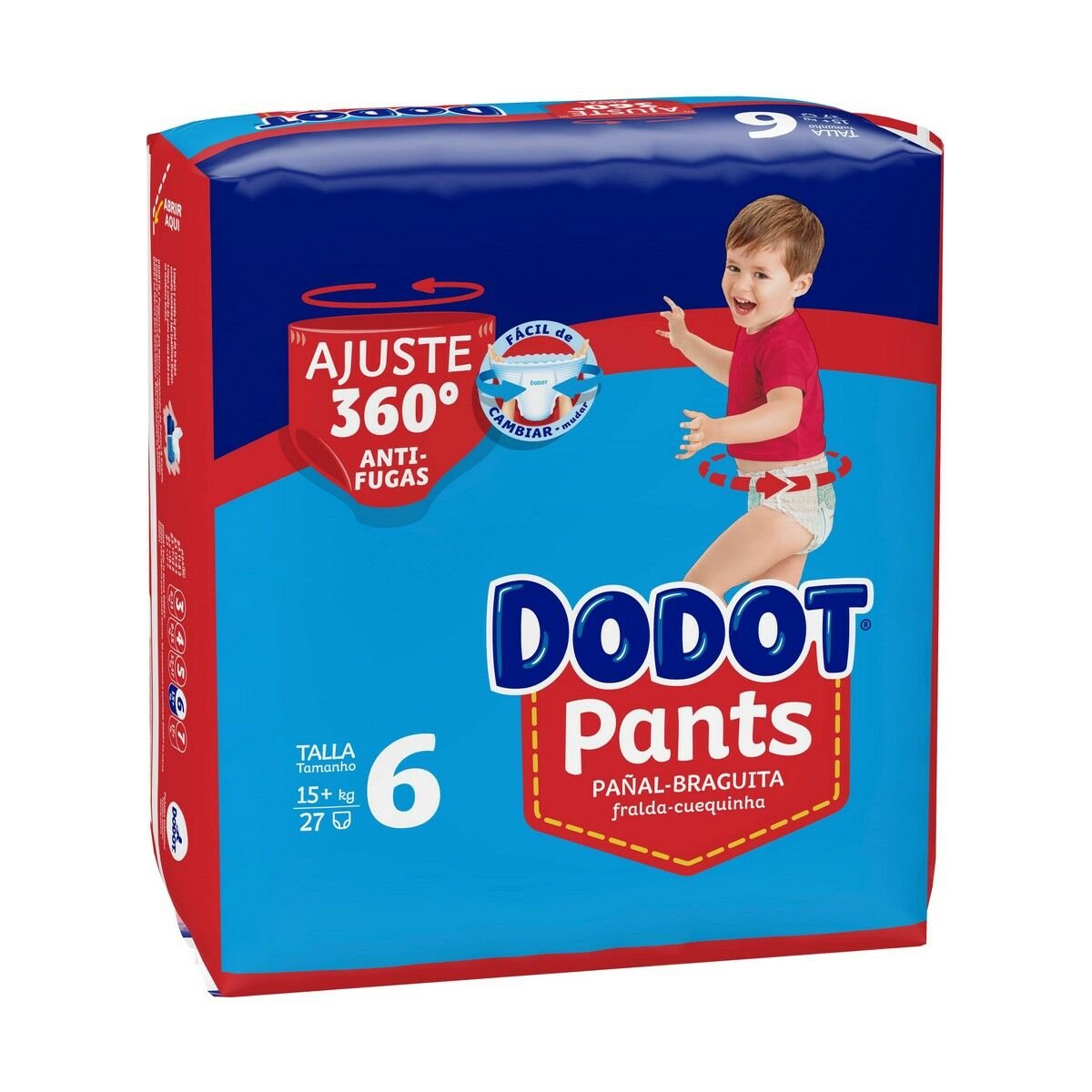 Disposable nappies Dodot Dodot Pants 15+ kg Size 6 27 Units - MES49