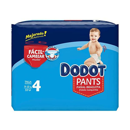 Disposable nappies Dodot Dodot Pants 9 - 15 kg 33 Units - MES49