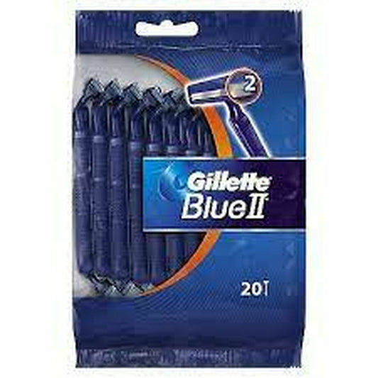 Disposable Razor Gillette Blue II 20 Units - MES49