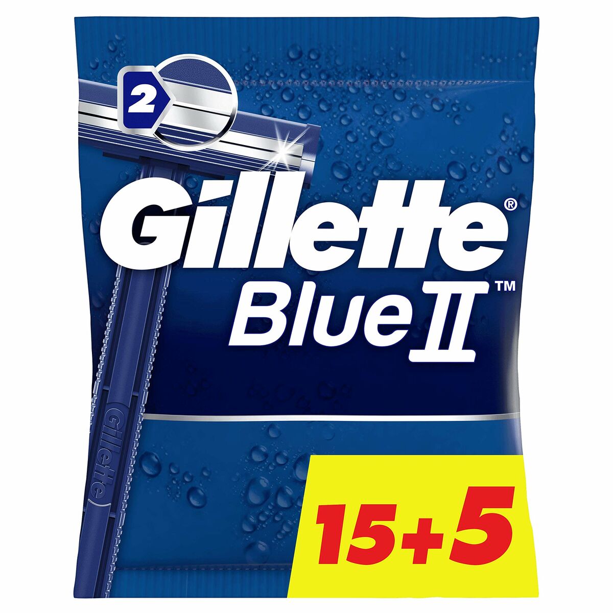 Disposable Razor Gillette Blue II 20 Units - MES49