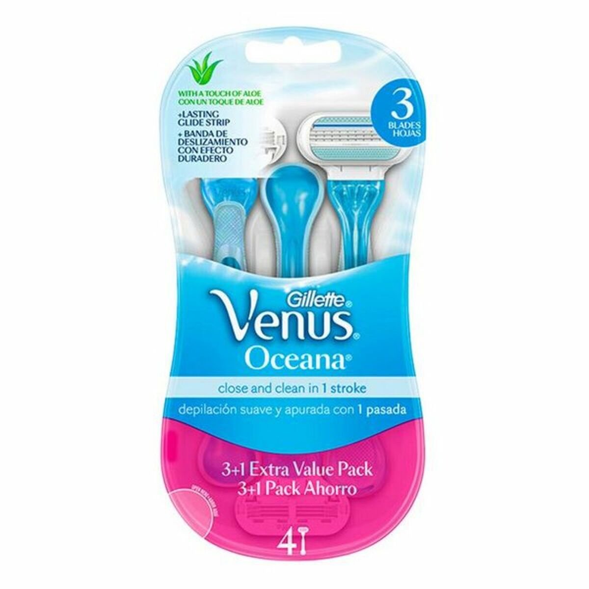 Disposable Razor Gillette VENUS (4 Units) - MES49