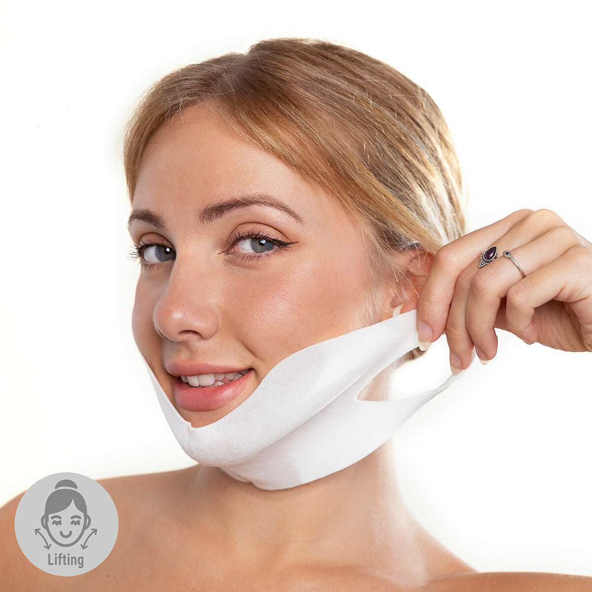 Double Chin Firming Mask Redushine InnovaGoods 5 Units - MES49