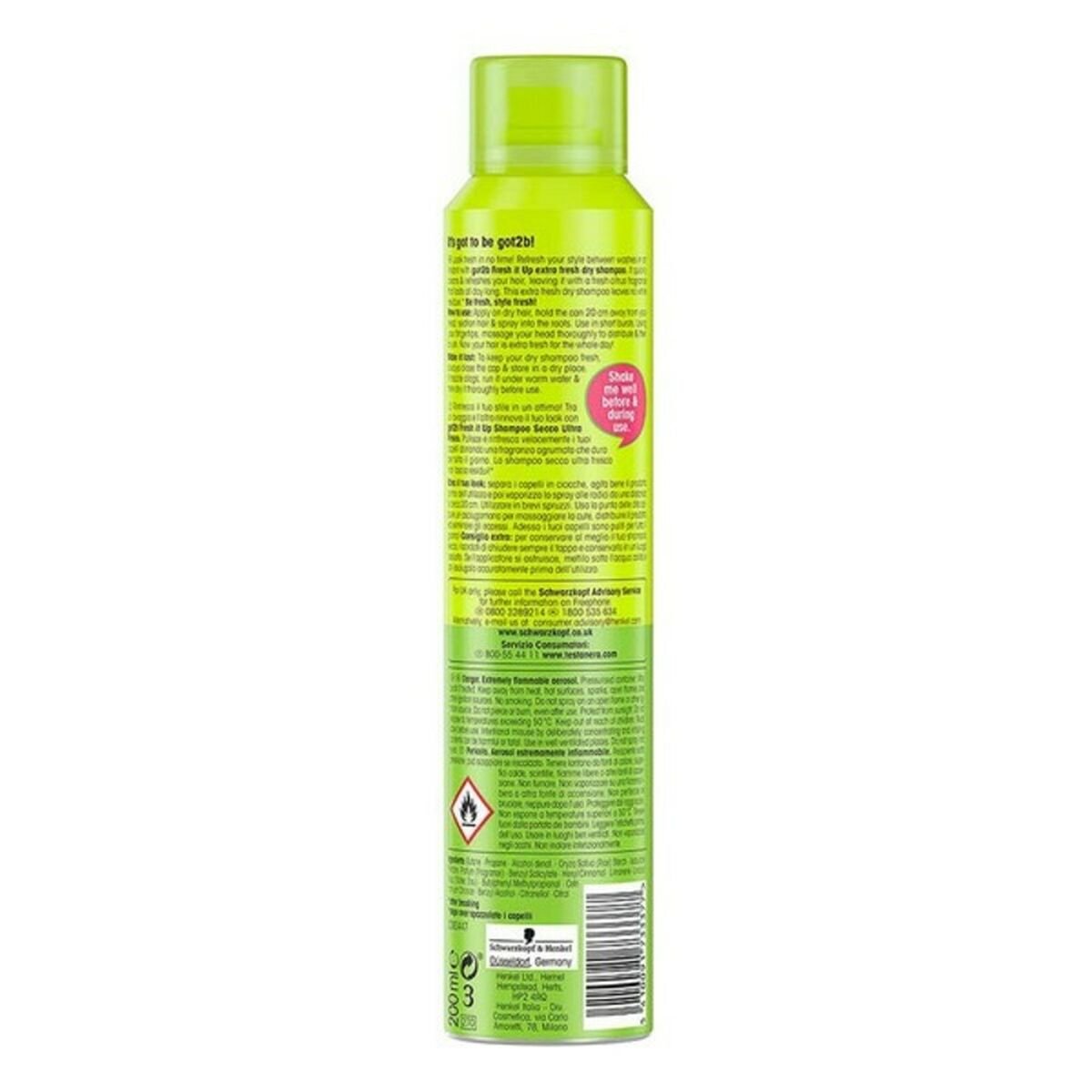 Dry Shampoo Got2b Extra Schwarzkopf 4076451 200 ml - MES49