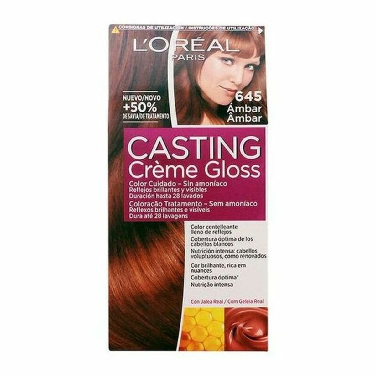 Dye No Ammonia Casting Creme Gloss L'Oreal Make Up Amber - MES49