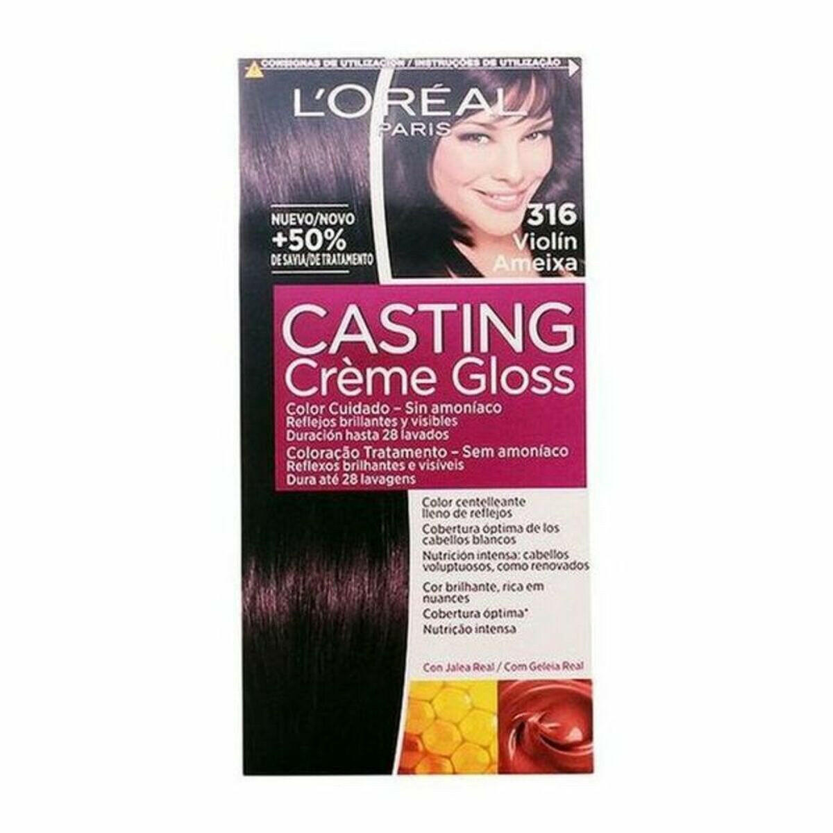 Dye No Ammonia Casting Creme Gloss L'Oreal Make Up Casting Creme Gloss Intense Violet 180 ml - MES49