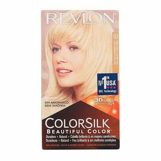 Dye No Ammonia Colorsilk Revlon RK - 76789 Ultra Light Natural Blonde (1 Unit) - MES49