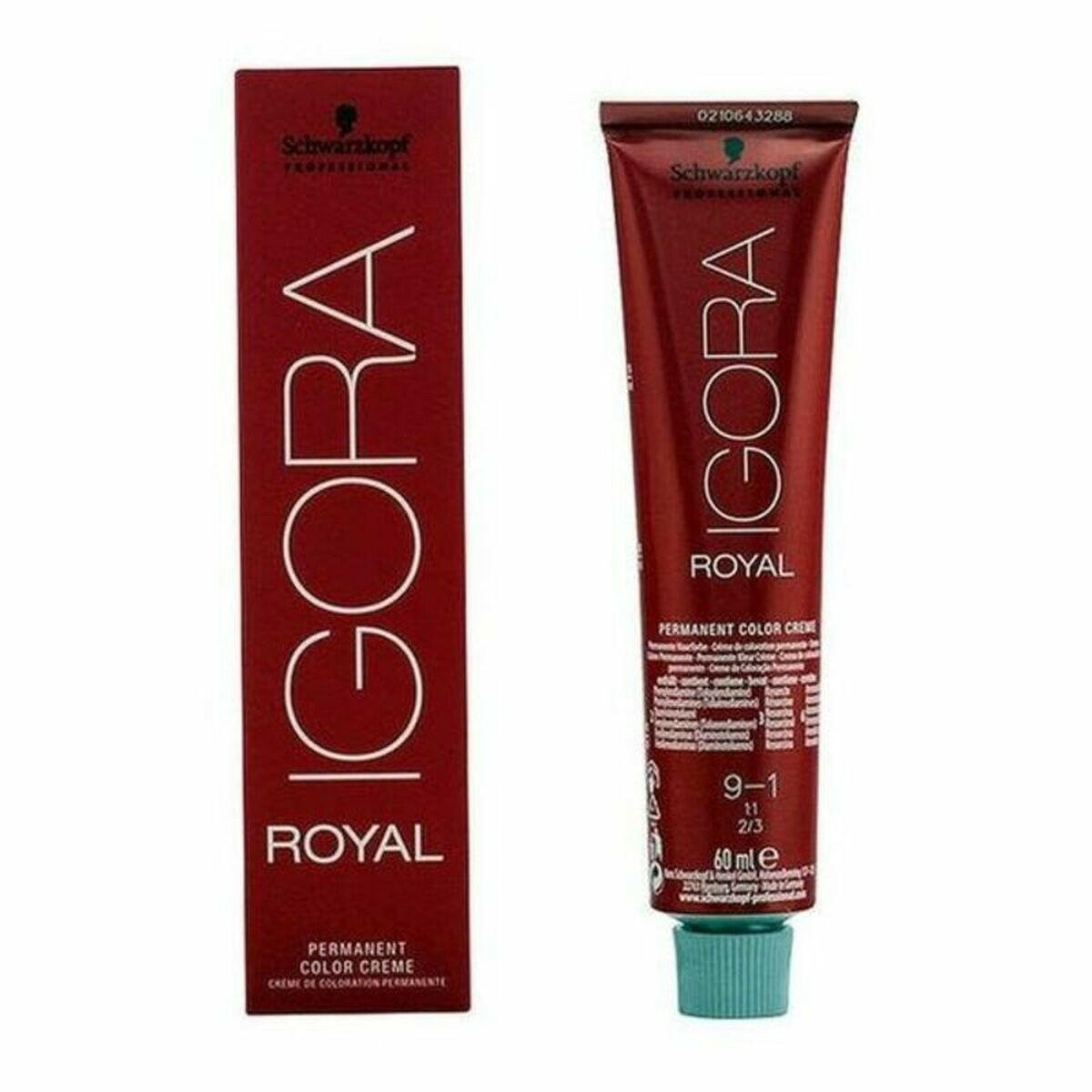 Dye No Ammonia Igora Royal Schwarzkopf 14622 Nº 9 - 1 Nº 9.0 - rubio muy claro Nº 8.0 - rubio claro 60 ml - MES49